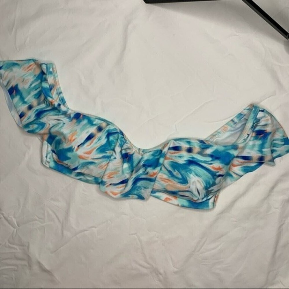 Hollister flouncy shoulder bikini top medium